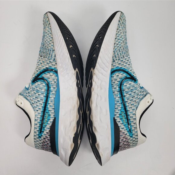 Nike React Infinity Run FK 3 Men's White Blue Running Shoes DH5392-102 US Sz 9.5 - Picture 6 of 10